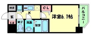 天王寺駅 徒歩8分 6階の物件間取画像